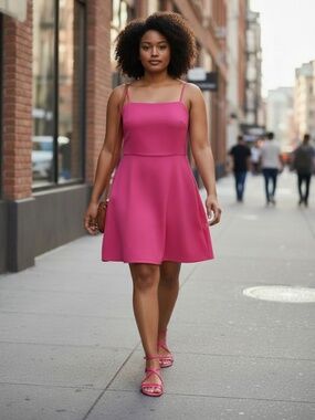 ⭐️Strut & Bolt Fuschia Spaghetti Strap Dress - size L